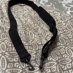 Black shoulder harness
